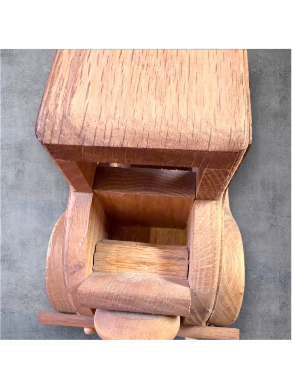 Vintage Wooden Model A Car 1979 Ol' Tyme Toys by Gayle Anderson Handmade Oak